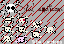 Skull Emoticon set