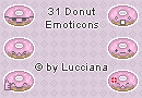 Donut Emoticons