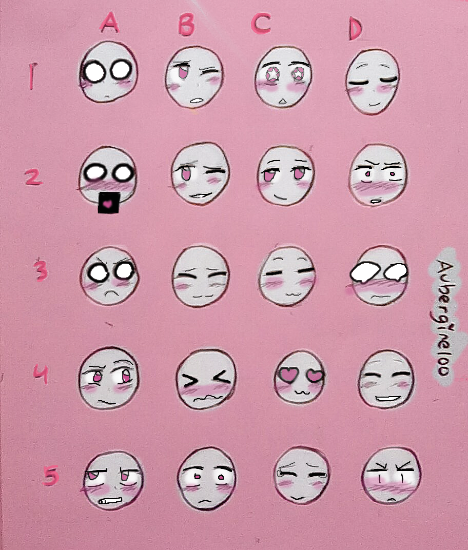 Blushing faces meme (Original, read desc.)