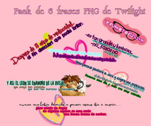 PACK DE 6 FRASES PNG TWILIGHT ~PauGotoCulSin