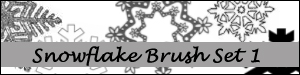 Snowflake brush set 1