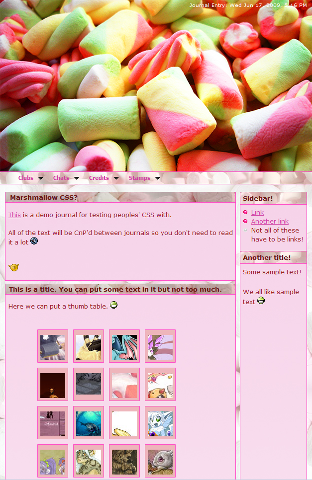 Marshmallow CSS