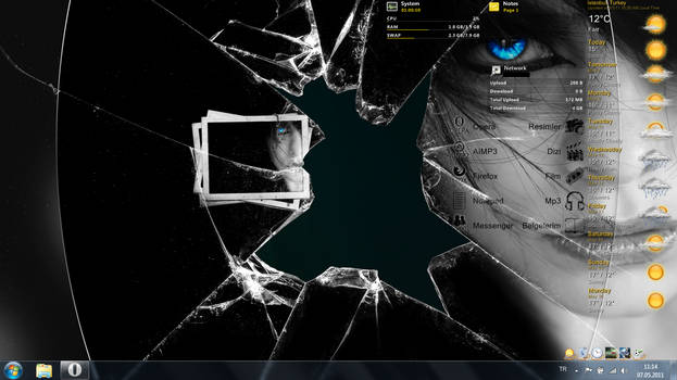 rainmeter broken wall