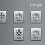 Grey File Type Icons