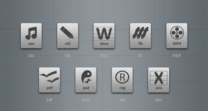 Grey File Type Icons 3