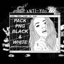 +PACK PNG BLACK WHITE | agalaxyfullofstars