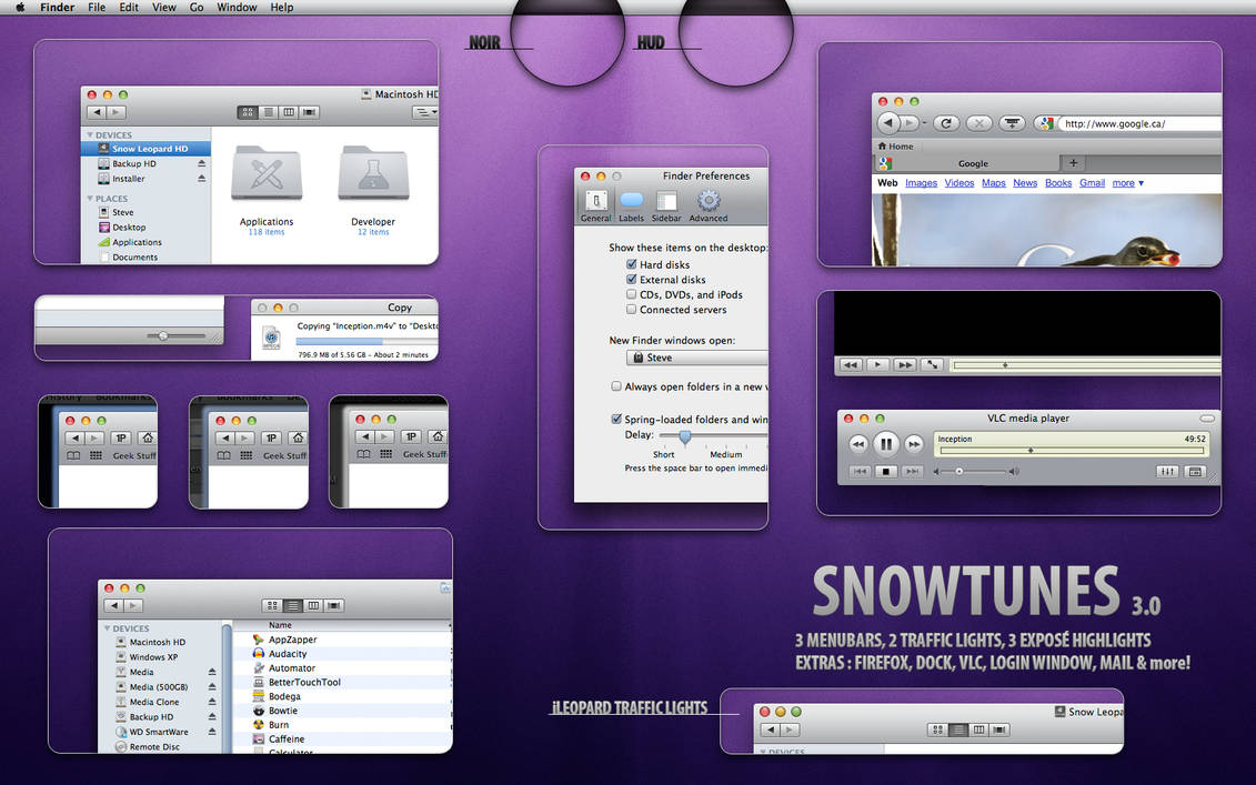 SnowTunes - iTunes OS X theme