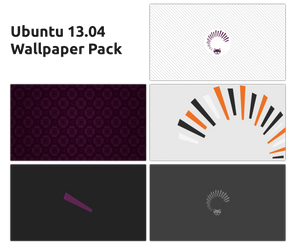 Ubuntu 13.04 minimal Wallpaper Pack