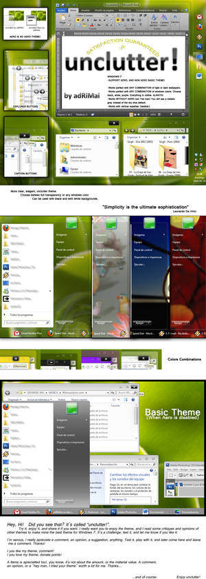 unclutter _ Aero + Basic
