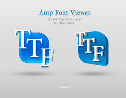 Amp Font Viewer dock icon