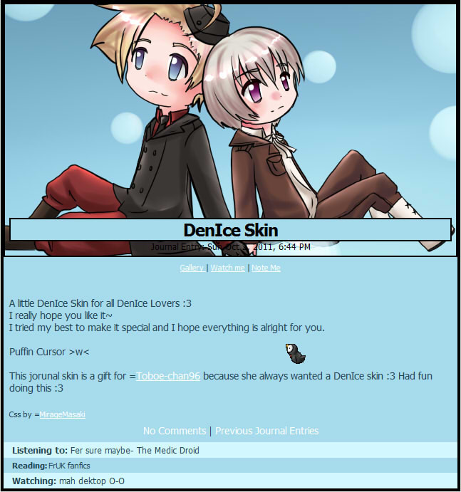 DenIce Journal Skin