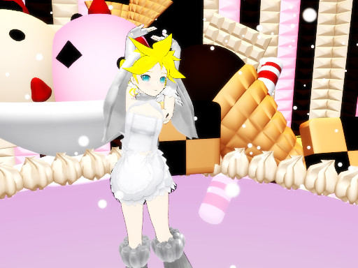 MMD White Bunny Len - Zip by Bloodobsessed on DeviantArt