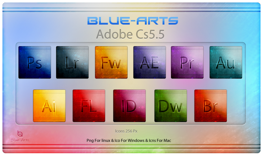 Blue-Arts Adobe Cs5.5 Icons