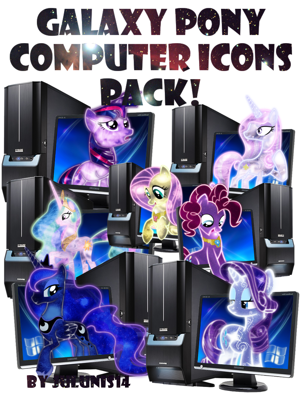 MLP - Galaxy Pony My Computer Icon Pack