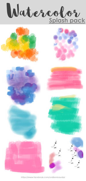 Watercolors splash PNG free