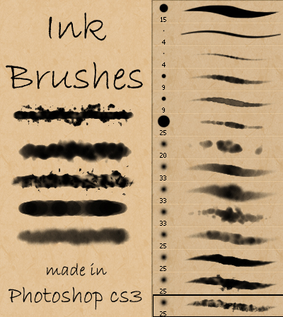 Ink and Watercolor Brushes