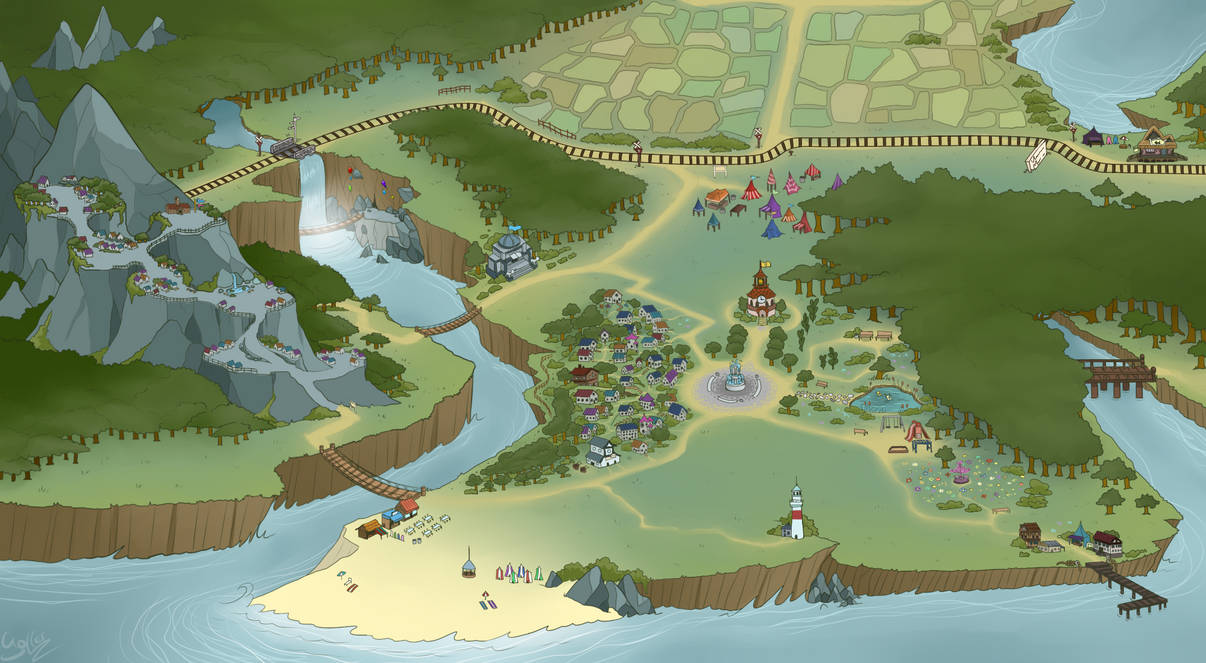 Карта эквестрии полная на русском