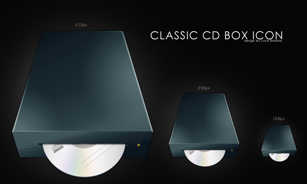 classic CD box icon