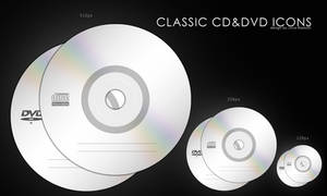 classic cd and dvd icons