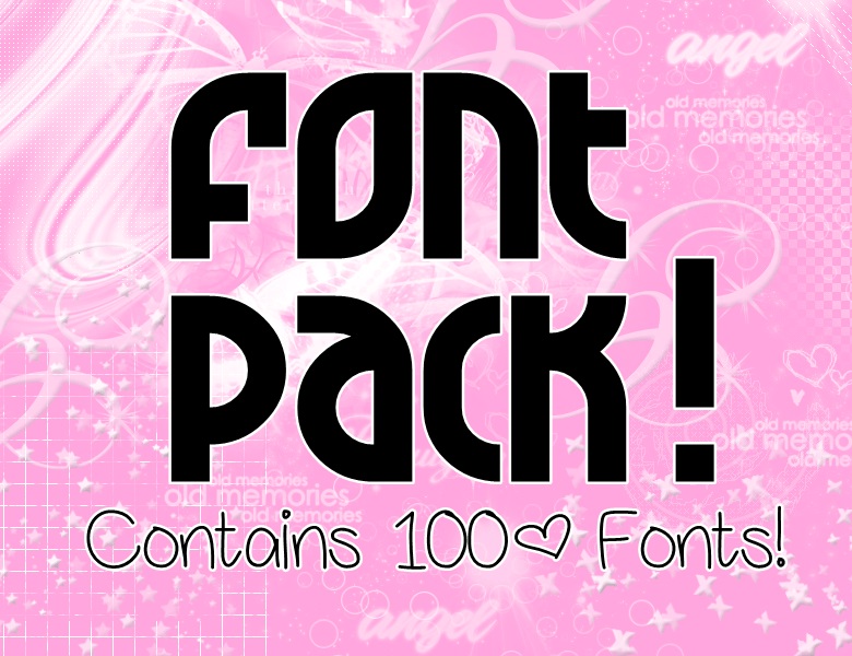 Download Font Pack 100 Fonts By Shinaeah On Deviantart