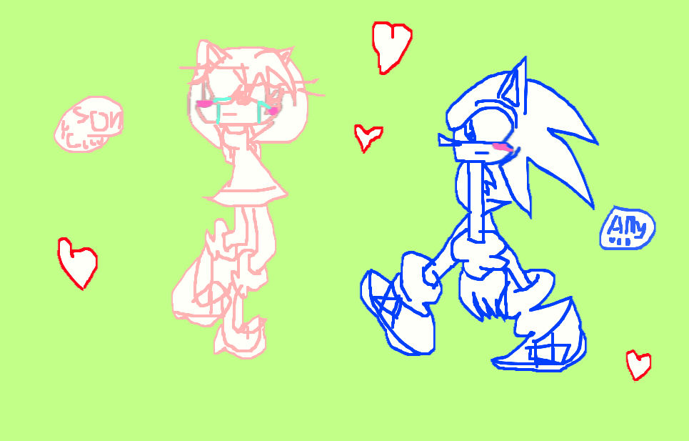 sonic the hedgehogXamy rose by kelcithebat on DeviantArt
