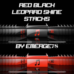 RED BLACK LEOPARD SHINE STACKS