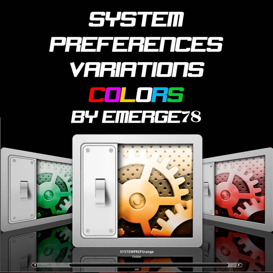SYSTEM PREF. VARIATIONS COLORS by emerge78 on DeviantArt