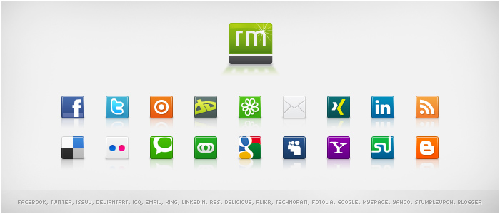 Social Media Icons - Volume 2 by ristaumedia