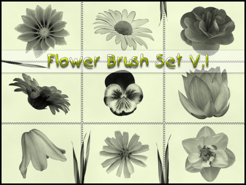 Flower and Grass BrushSet