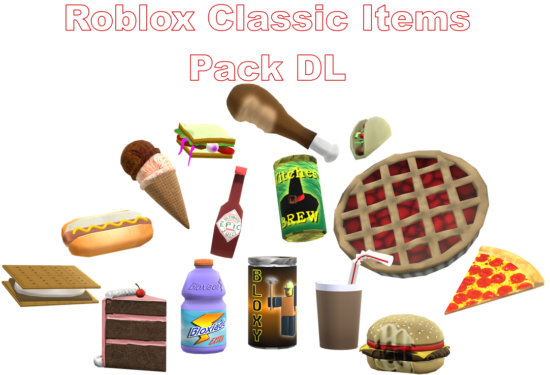Mmd Roblox Classic Item Pack Dl By The Irish Gal On Deviantart - roblox food png