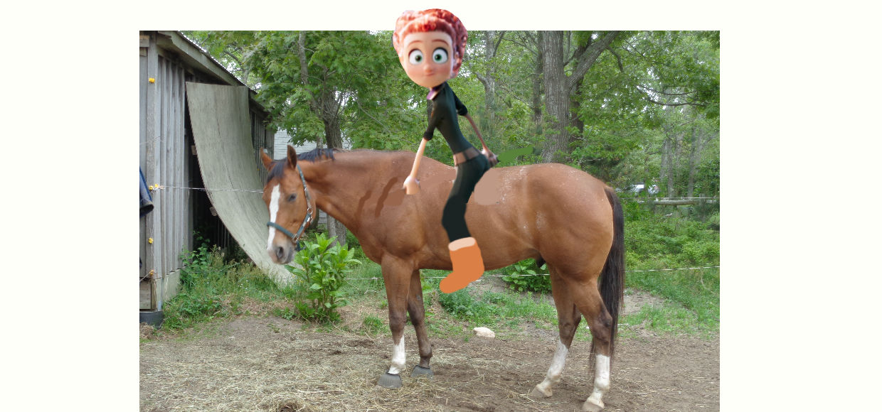 Tulip riding a horse by jonstallion on DeviantArt