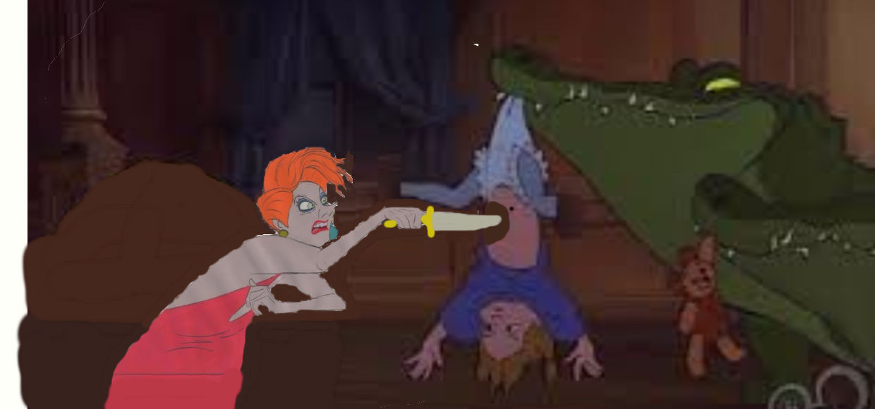 Medusa Threatening Penny with a knife by jonstallion on DeviantArt
