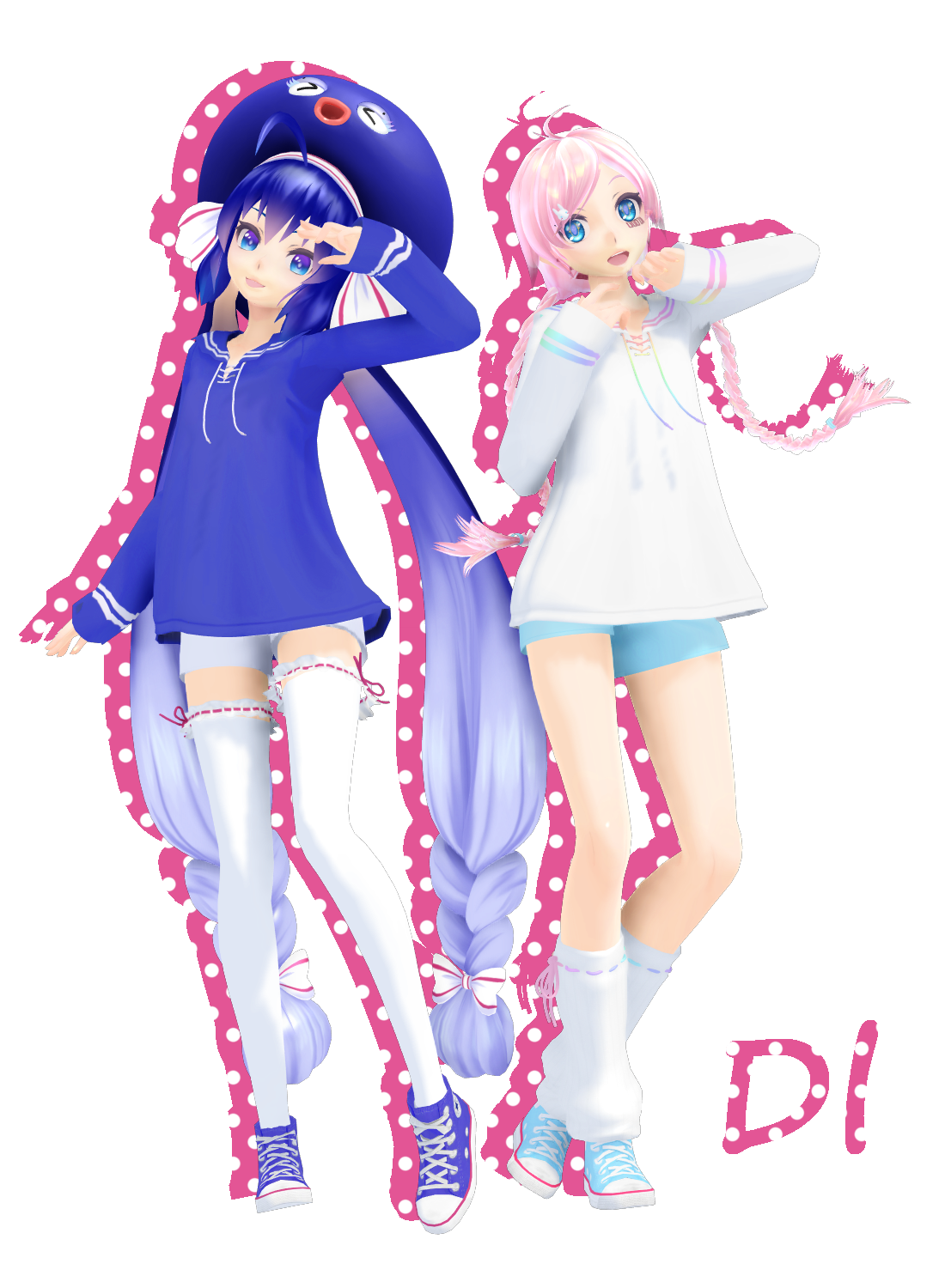 [MMD] TDA Sailor Otomachi Una and Rana [DOWNLOAD]