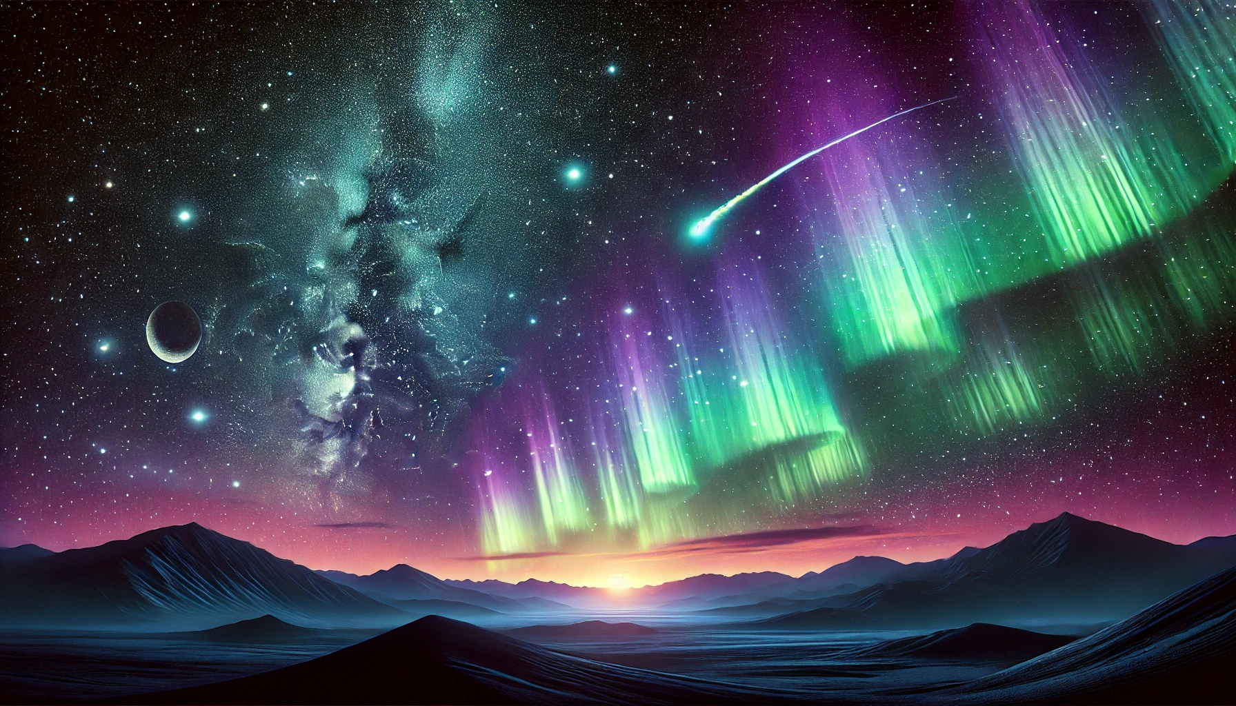 Dance of the Stars and Aurora by MalzzHz on DeviantArt