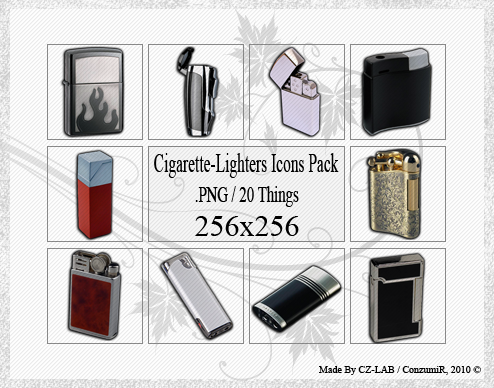 Cigarette-Lighters Icons Pack