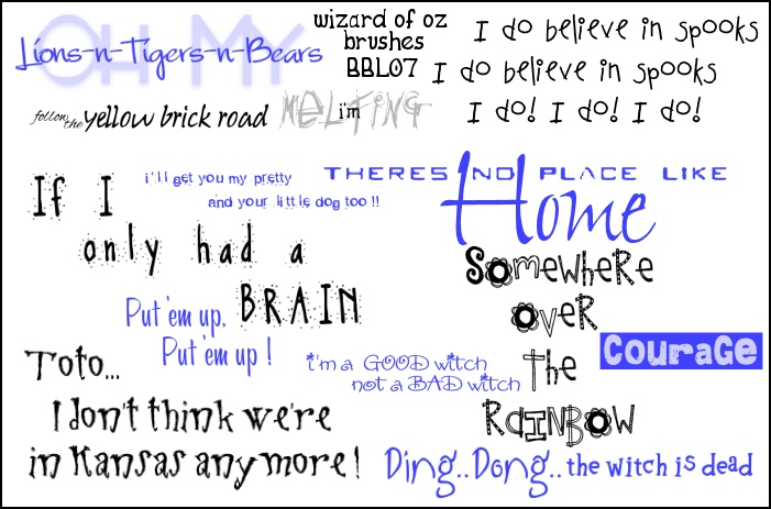 Wizard Of Oz Quotes _ Brushes