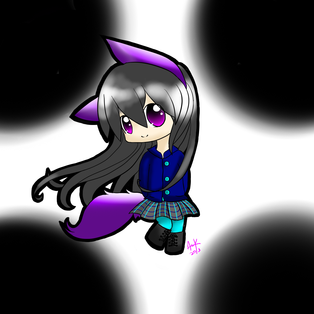 Chibi Kitty Girl by ameliaclairearts on DeviantArt