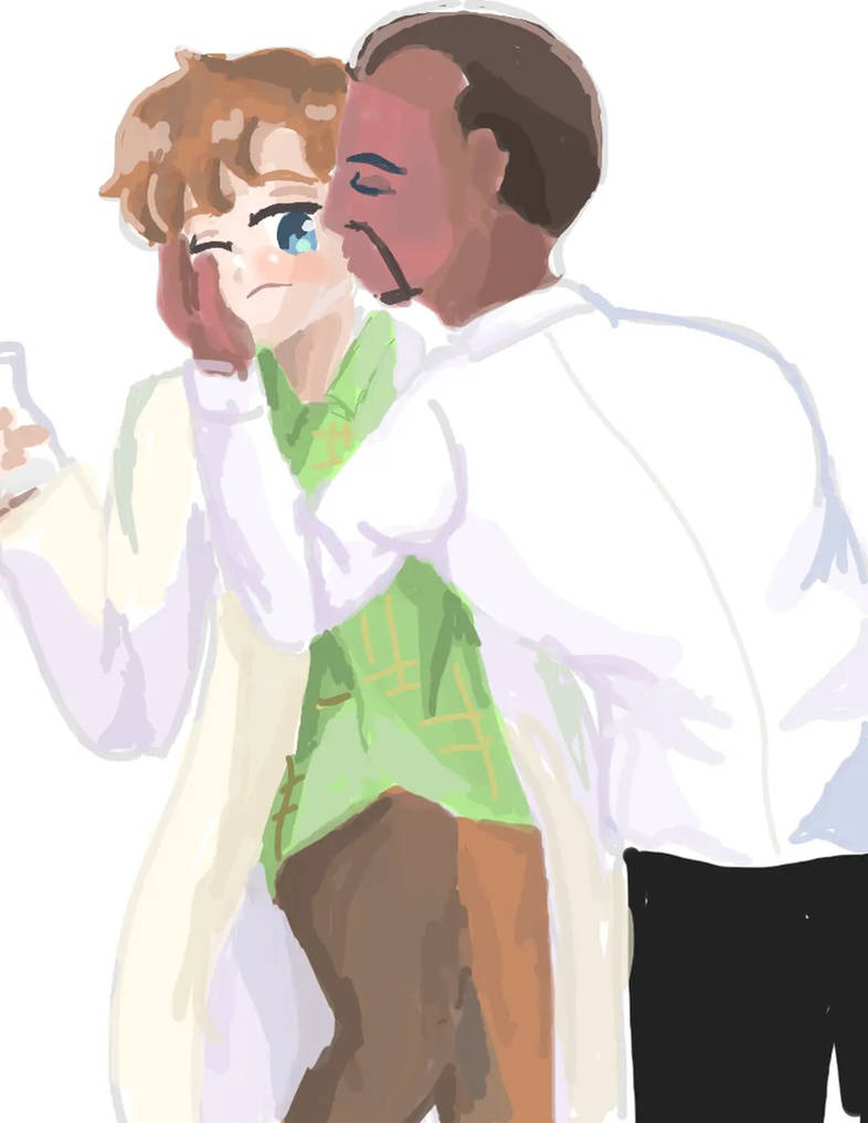 lance kissing to Walter by moriarty0911 on DeviantArt