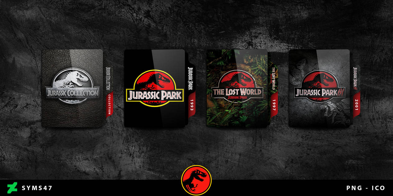 Jurassic Park Movies Collection Folder Icon Pack by syms47 on DeviantArt