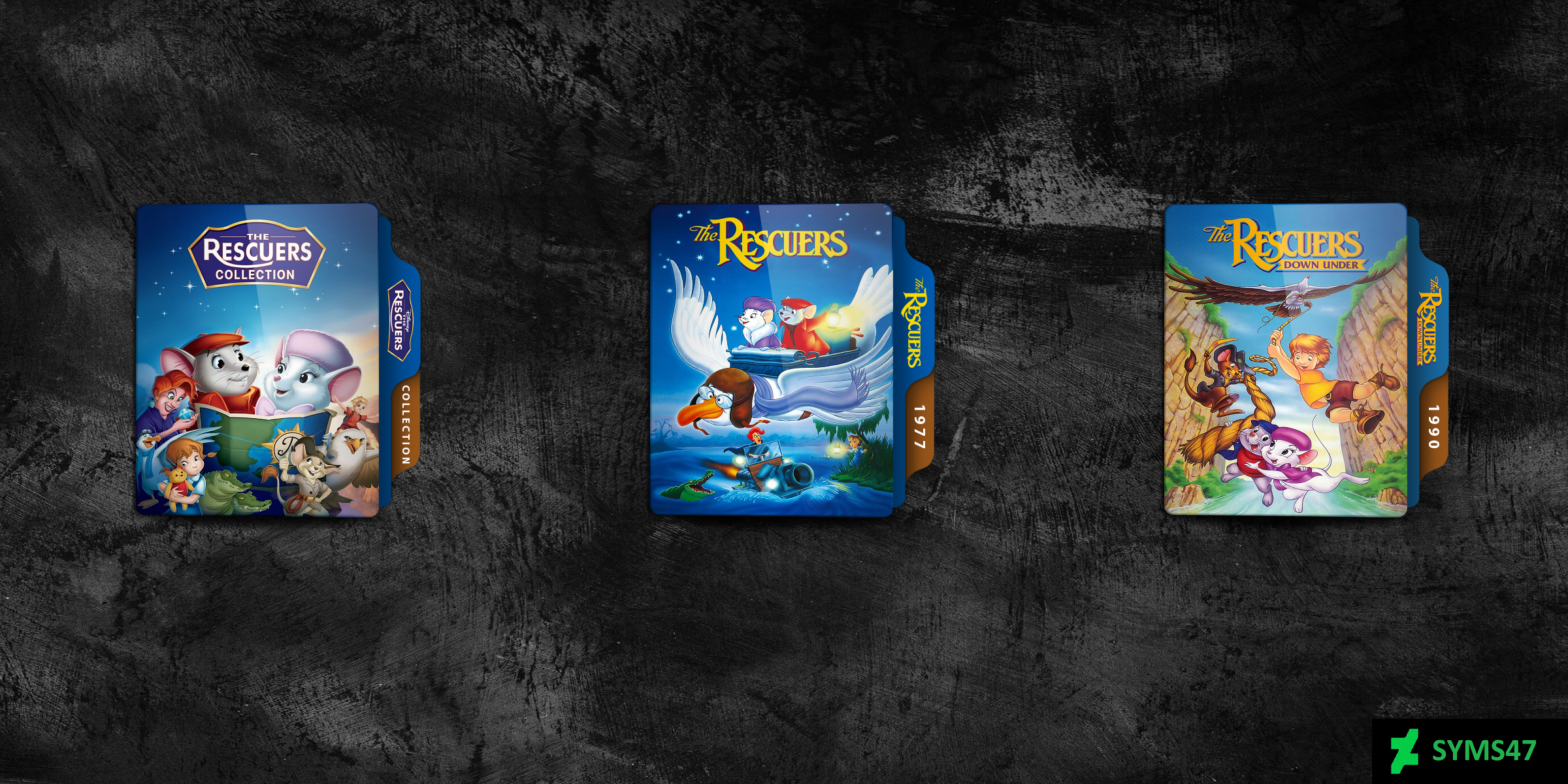 The Rescuers Movies Collection Folder Icon Pack by syms47 on DeviantArt