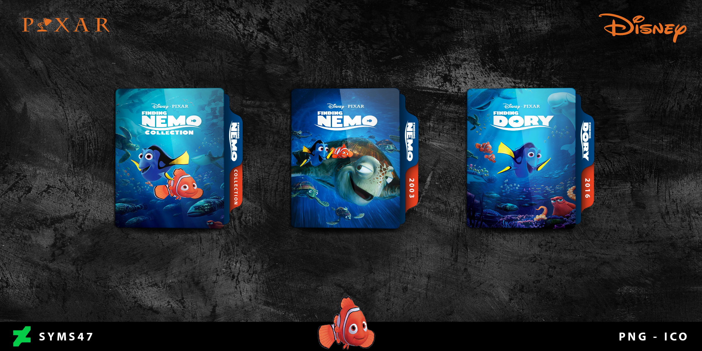 Finding Nemo Movies Collection Folder Icon Pack by syms47 on DeviantArt