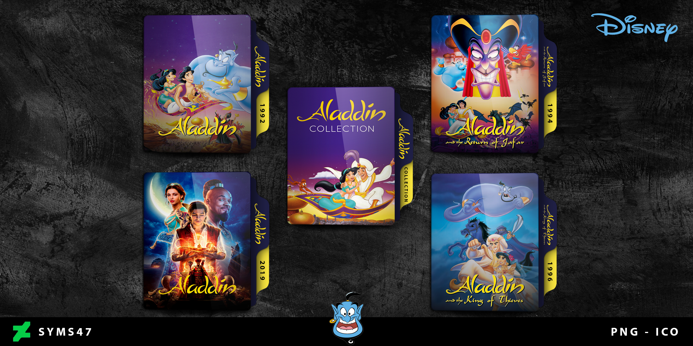 Aladdin Movies Collection Folder Icon Pack by syms47 on DeviantArt