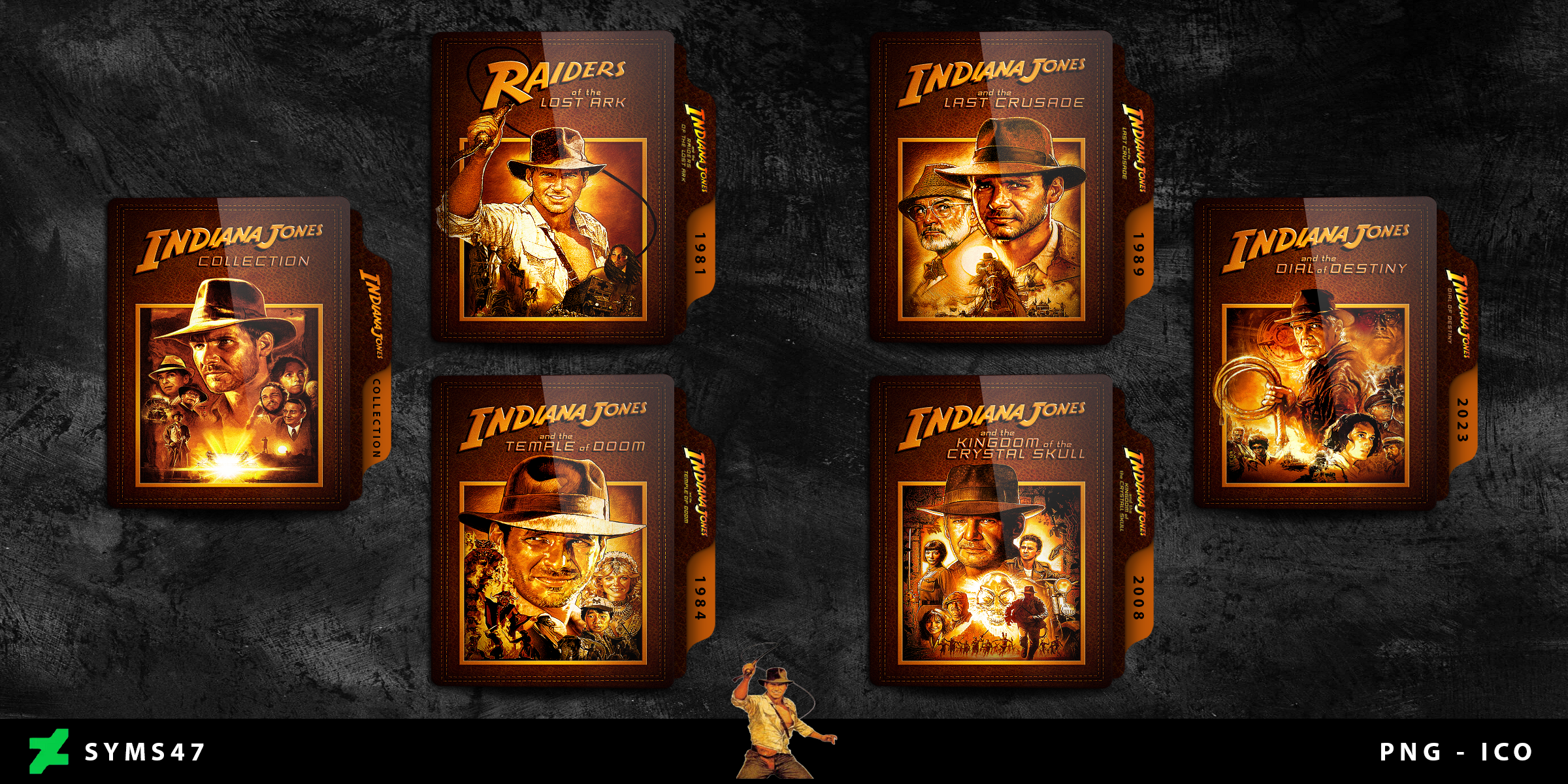 Indiana Jones Movies Collection Folder Icon Pack by syms47 on DeviantArt