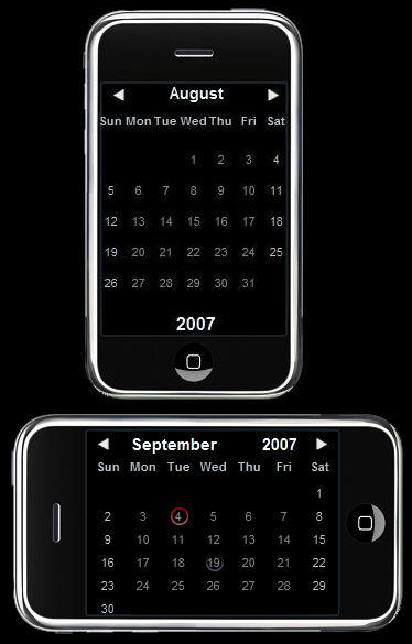 iphone calendar