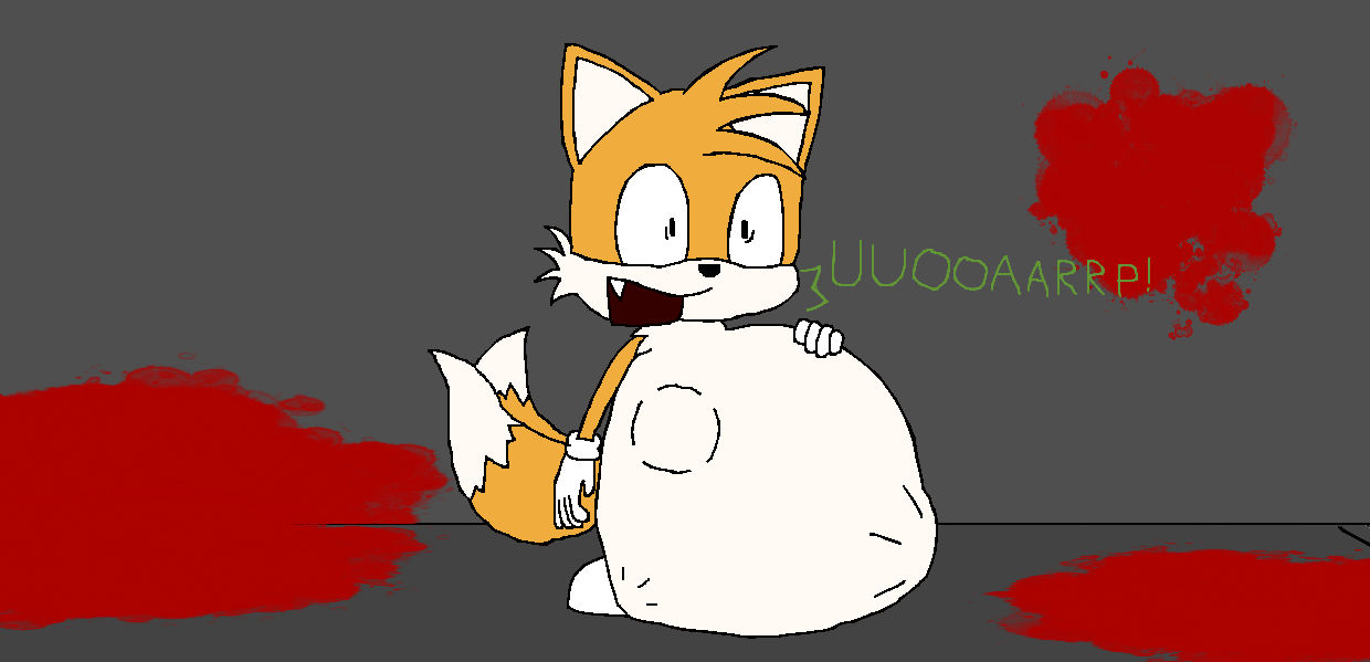 Tails Ate Starved Eggman by MillerTheCockroach on DeviantArt