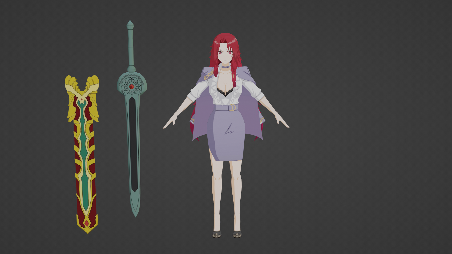 Iris Midgar Casual FBX The Eminence in Shadow RPG by Strifffe on DeviantArt
