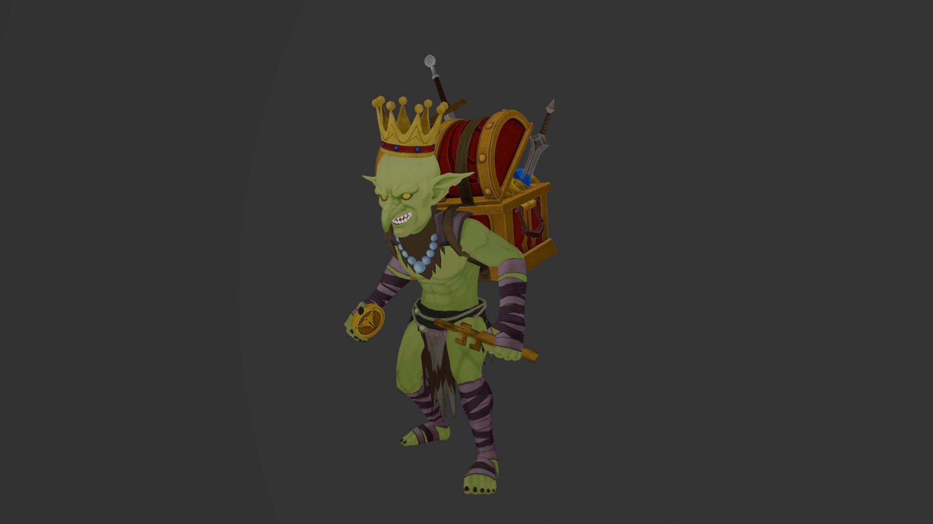 Golden Goblin B FBX from Solo Leveling Arise by Strifffe on DeviantArt