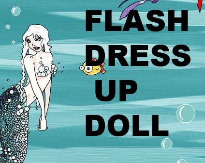 Mermaid Flash Dress up doll...