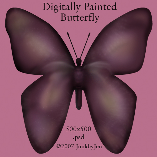 Painted Butterfly Stock