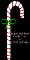 Painted Candy Cane Stock